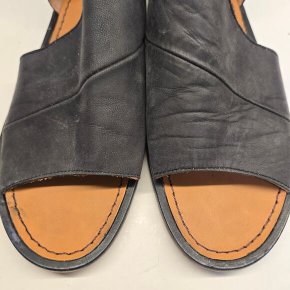 Free People Mont Blanc Sandals Black Leather d’Orsay Flats Size EU 38 US 7.5 - Picture 4 of 10